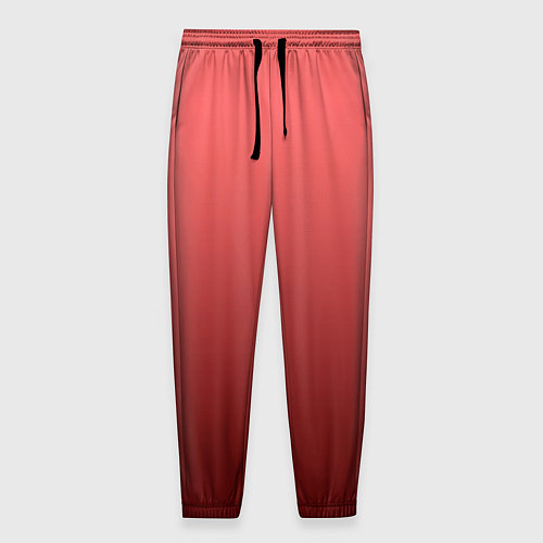 Мужские брюки Оттенок розовый антик градиент / 3D-принт – фото 1