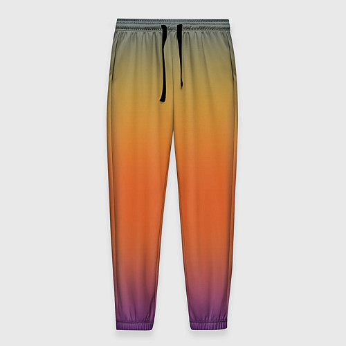 Мужские брюки Градиент цвета заката / 3D-принт – фото 1