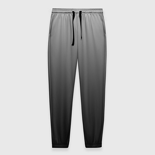 Мужские брюки От серого к черному оттенки серого / 3D-принт – фото 1