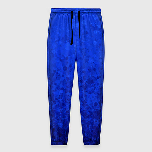 Мужские брюки Ультрамарин синий абстрактный / 3D-принт – фото 1