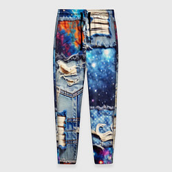 Мужские брюки Звездный небосвод - пэчворк
