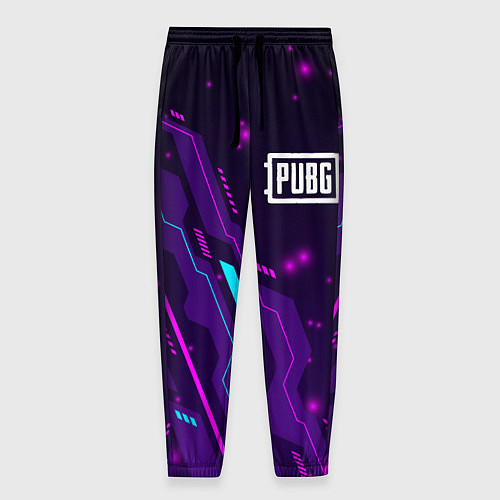 Мужские брюки PUBG neon gaming / 3D-принт – фото 1