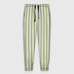 Мужские брюки Светлый серо-зелёный полосатый