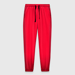Мужские брюки Карминово-красный мягкий градиент с затемнением