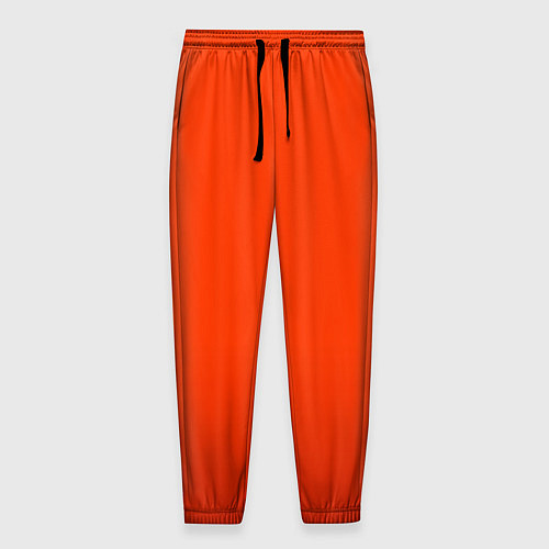 Мужские брюки Пылкий красно-оранжевый градиент / 3D-принт – фото 1