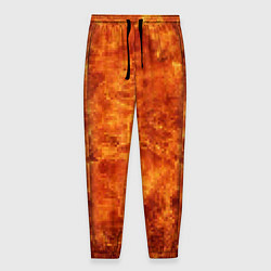 Мужские брюки Пламя 8бит текстура
