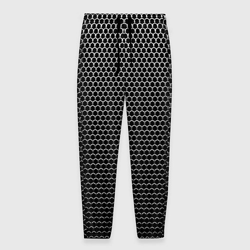 Мужские брюки Кольчуга чёрно-серый / 3D-принт – фото 1