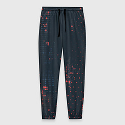 Брюки на резинке мужские Брызги краски на стену, цвет: 3D-принт