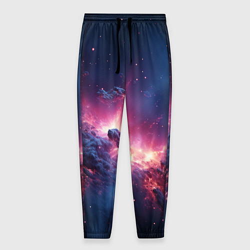 Мужские брюки Взрыв в космосе / 3D-принт – фото 1