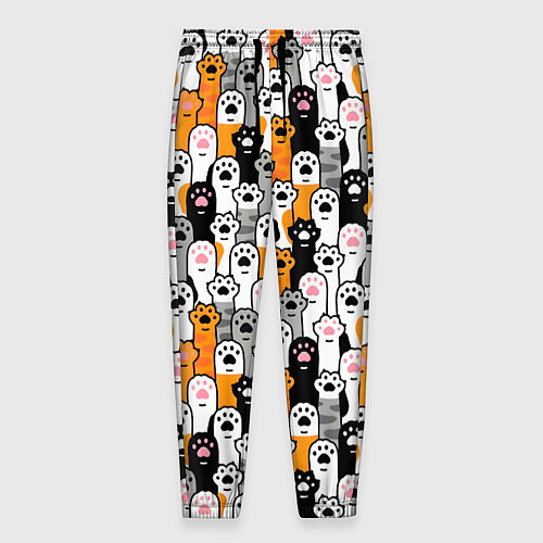 Мужские брюки Кошачьи лапы / 3D-принт – фото 1