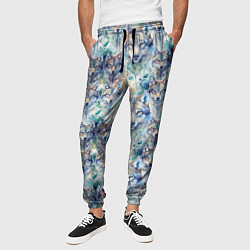 Брюки на резинке мужские Паттерн из волков, цвет: 3D-принт — фото 2