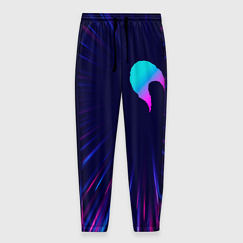 Мужские брюки Date A Live neon blast lines / 3D-принт – фото 1