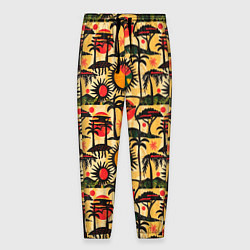 Мужские брюки Африка солнце пальмы