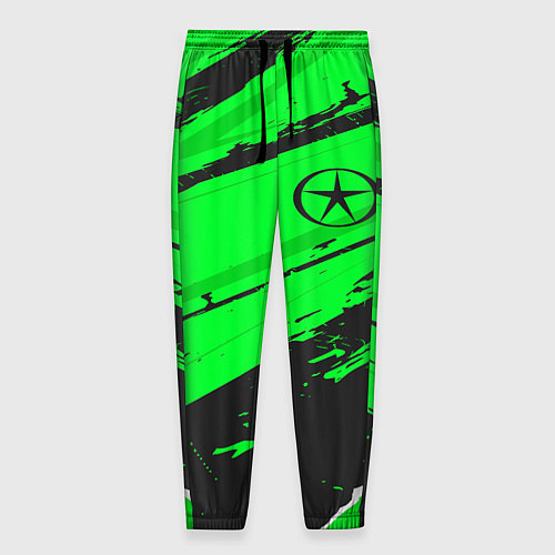 Мужские брюки JAC sport green / 3D-принт – фото 1