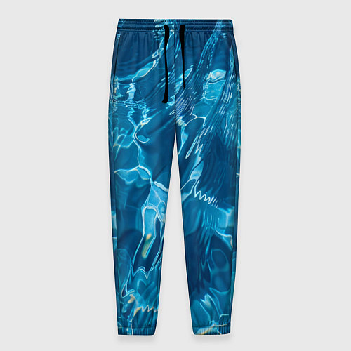 Мужские брюки Текстура океана / 3D-принт – фото 1