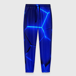 Мужские брюки Текстура темных синих неоновые плиты