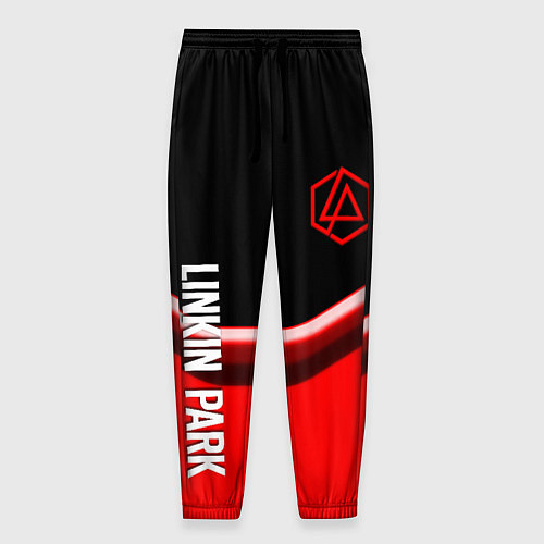 Мужские брюки Linkin park geometry line steel / 3D-принт – фото 1