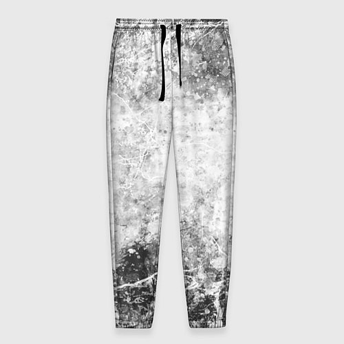 Мужские брюки Абстракция - серый ветер / 3D-принт – фото 1