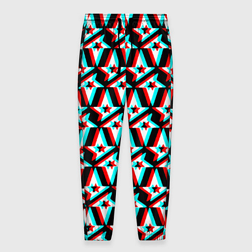 Мужские брюки Астралис глитч логотип / 3D-принт – фото 1