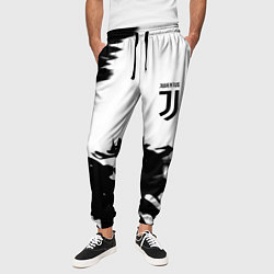 Брюки на резинке мужские Juventus smoke black fire, цвет: 3D-принт — фото 2