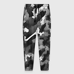 Брюки на резинке мужские Серый камуфляж внутренних войск, цвет: 3D-принт