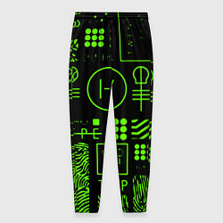 Брюки на резинке мужские Twenty one pilots neon, цвет: 3D-принт