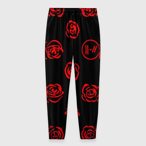 Мужские брюки Twenty one pilots rose pattern / 3D-принт – фото 1