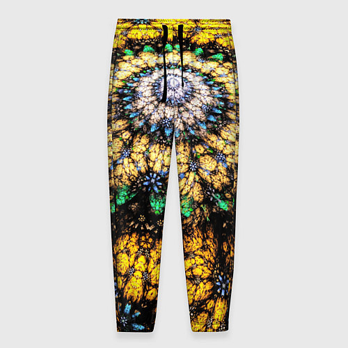Мужские брюки Оптический узор текстура / 3D-принт – фото 1