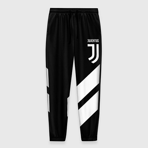 Мужские брюки Juventus line white / 3D-принт – фото 1