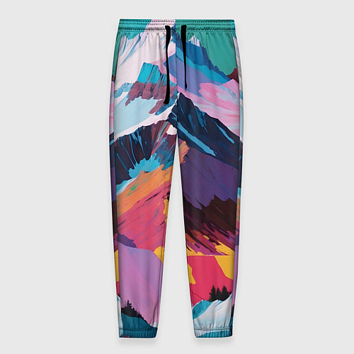 Мужские брюки Горы краски / 3D-принт – фото 1