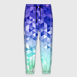 Брюки на резинке мужские Градиентная геометрия, цвет: 3D-принт