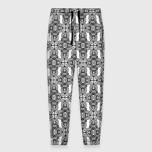 Мужские брюки Винтажный ажур / 3D-принт – фото 1