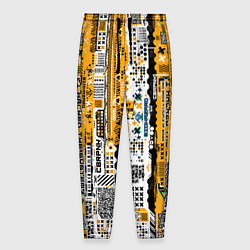 Мужские брюки Cyberpunk pattern yellow