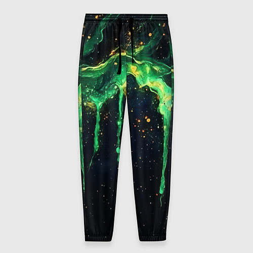 Мужские брюки Зеленая кислота / 3D-принт – фото 1