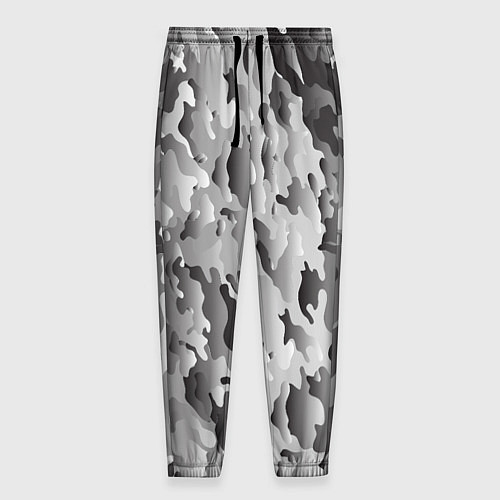Мужские брюки Монохромный камуфляж / 3D-принт – фото 1
