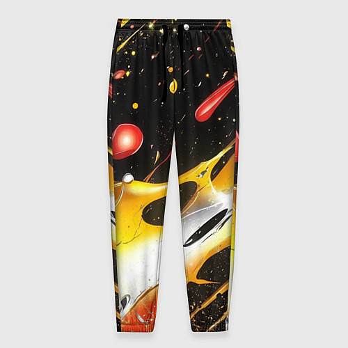 Мужские брюки Текстура краска / 3D-принт – фото 1