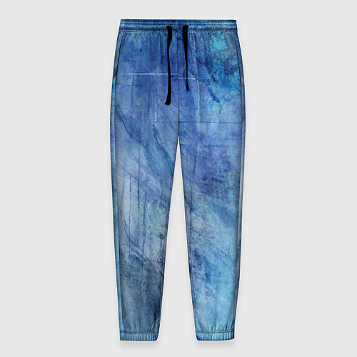 Мужские брюки Абстракция - blue stone / 3D-принт – фото 1