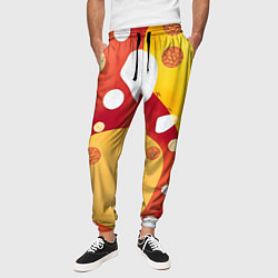 Брюки на резинке мужские Теплая африканская абстракция, цвет: 3D-принт — фото 2