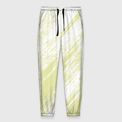 Брюки на резинке мужские The color is white and yellow, цвет: 3D-принт
