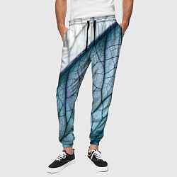 Брюки на резинке мужские Листья с прожилками, цвет: 3D-принт — фото 2