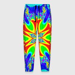 Мужские брюки Неоновая психоделика узор
