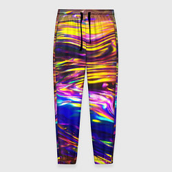 Мужские брюки Неоновые полосы текстура