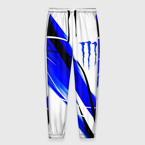 Мужские брюки Monster energy линии абстракции / 3D-принт – фото 1