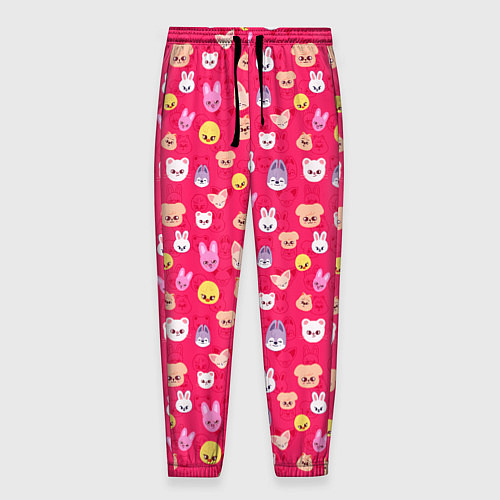 Мужские брюки Skzoo pattern pink / 3D-принт – фото 1