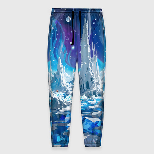Мужские брюки Космический фантастический пейзаж / 3D-принт – фото 1