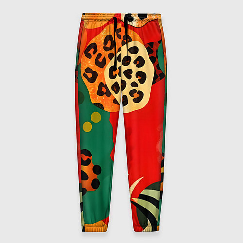 Мужские брюки Анималистичный африканский паттерн / 3D-принт – фото 1