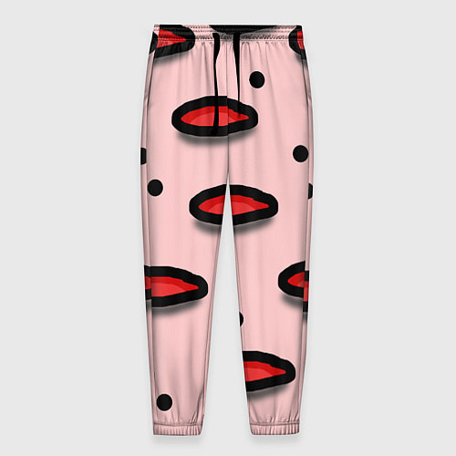 Мужские брюки Круги маркер - паттерн / 3D-принт – фото 1