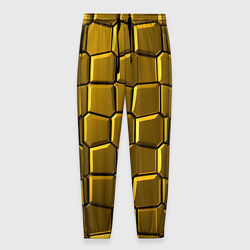 Мужские брюки Золотые слитки / 3D-принт – фото 1