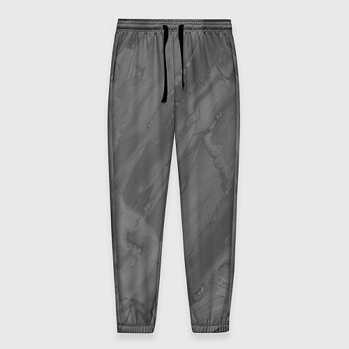 Мужские брюки Серая текстура каменная мрамор / 3D-принт – фото 1