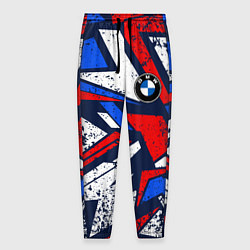 Брюки на резинке мужские BMW - m colors, цвет: 3D-принт